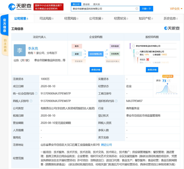 內蒙古西貝餐飲集團成立食品科技新公司，聚焦廚具衛具領域